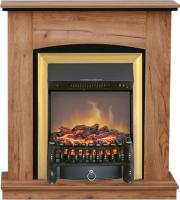 Royal Flame Каминокомплект Barcelona (разборный) - Дуб табачный с очагом Fobos FX M Brass