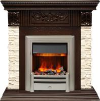Dimplex Каминокомплект Luxemburg (каменный) - Сланец/Темный дуб с очагом Chesford