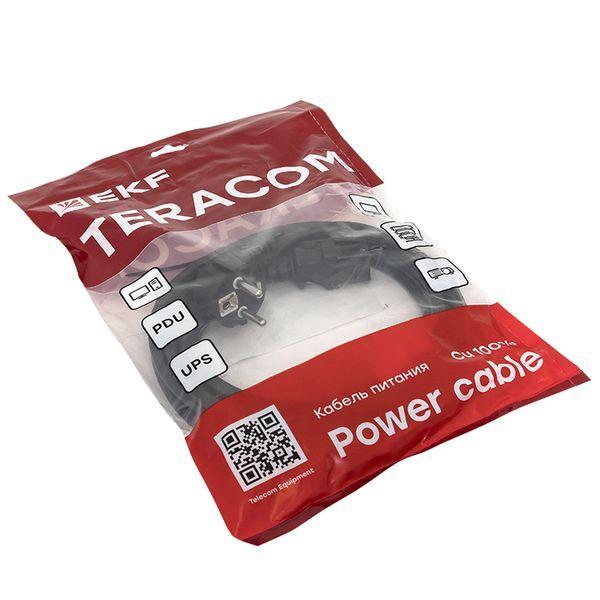 Кабель питания TERACOM для PDU C13 - CEE 7/7 (Schuko) сеч. 3х1.5кв.мм 250В 10А 3.0м EKF TRC-PCA-C13-SH-3M
