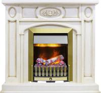 Dimplex Каминокомплект Florence - Слоновая кость с патиной с очагом Danville Antique Brass FB2
