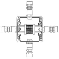 Коробка взрывозащищенная клеммная из полиэстера TBE-P-03-(6xCBC.2)-1xKA2MHK(A)-1xKA2MHK(B)-1xKA2MHK(C)-1xKA2MHK(D)1Ex e IIC Т5 Gb /Ex tb IIIC T95град.C Db IP66/КЗ DKC 1231.031.22.1226