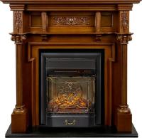 Royal Flame Каминокомплект Oxford - Орех с очагом Majestic FX M Black RC