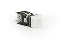 Арматура сигнальная 16мм квадратная 12-24 AC/DC бел. EMAS D050KXB