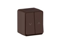 Выключатель для жалюзи 2-кл. ОП AtlasDesign PROFI 10А IP54 корич. SE ATN546019