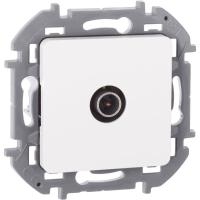 Розетка телевизионная TV Inspiria 2дБ 0-2400мГц с топологией "звезда" механизм бел. IEK 673850