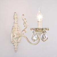 Бра Eurosvet 3281/1 белый с золотом/тонированный хрусталь Strot