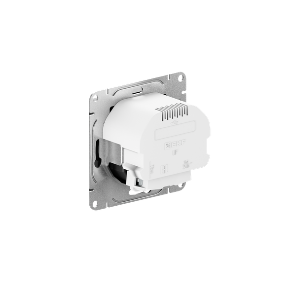 Розетка СП Эпика 16А с 2 USB-C с заземл. защ. шторки механизм черн. EKF UP1-SOB-111-2USBC