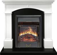 Royal Flame Каминокомплект Langford - Белый с черным с очагом Majestic FX Black