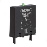 Модуль индикации и защиты LED зел.+варистор (A1+) 240В AC/DC DKC BIMD-LV4G