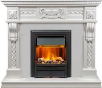 Dimplex Каминокомплект Corsica - Матовый белый (Ширина 1100) с очагом Brookline Black