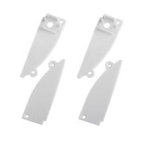 Набор заглушек 9818-3 профиля 9818 2шт глухие 2шт с отверстием Эра Б0062788