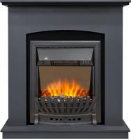 Royal Flame Каминокомплект Barcelona (Разборный) - Серый графит с черным с очагом Aspen Black