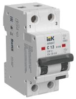 Выключатель автоматический дифференциального тока 2п C 13А 30мА тип AC АВДТ B10N ARMAT IEK AR-B10N-2-C013C030