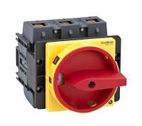 Выключатель-разъединитель 3п 175А IP20 с красн. рукоят. на дверцу 4 винтами с замком SE MSD175310R