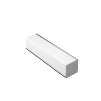 Комплект профиля Geniled для светодиодной ленты угловой 16x16x1000 М20 с заглушками и L-образным рассеивателем