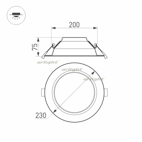 Светильник Downlight Arlight 022522(1)