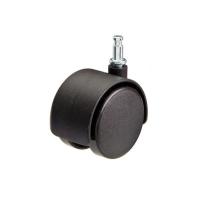 Колесо мебельное поворотное штифт М11 d50 без тормоза пластик черн. (уп.1шт) Tech-Krep/Zitar 151195