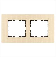 Рамка 2-м G-Metal метал. алюм. шампань Champagne Gold Jasmart G1002AG