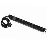 Блок распределения питания 19дюйм 16А/250В 8 розеток (Schuko) SUPRLAN 05-0419