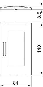 Рамка 2-м Modul45 84х140мм горизонт. с полем для маркировки AR45-BF2 RW бел. OBO 6119352