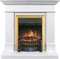 Royal Flame Каминокомплект California STD CRM (Разборный) - Санд сноу с очагом Fobos FX Brass