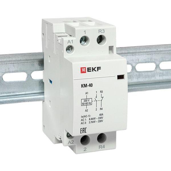 Контактор модульный КМ 40А NО+NC (2 мод.) EKF km-2-40-11