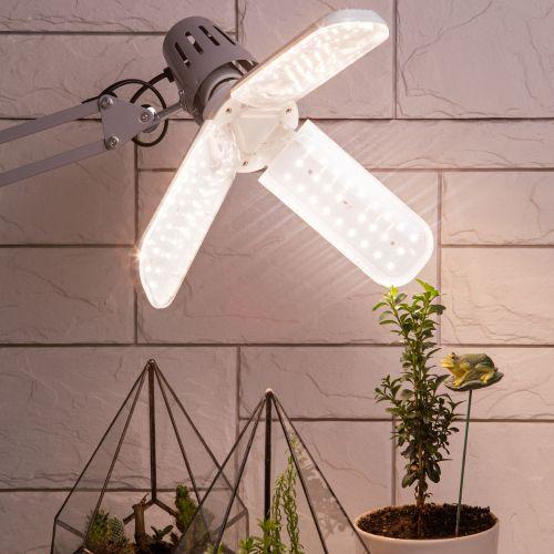 Лампа светодиодная FITO-24W-Ra90-E27-FOLD 24Вт Е27 3-лепестковая для растений полноспектральная Эра Б0057285