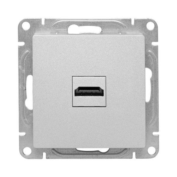 Розетка СП Эпика HDMI механизм алюм. EKF UP1-SOA-HDMI