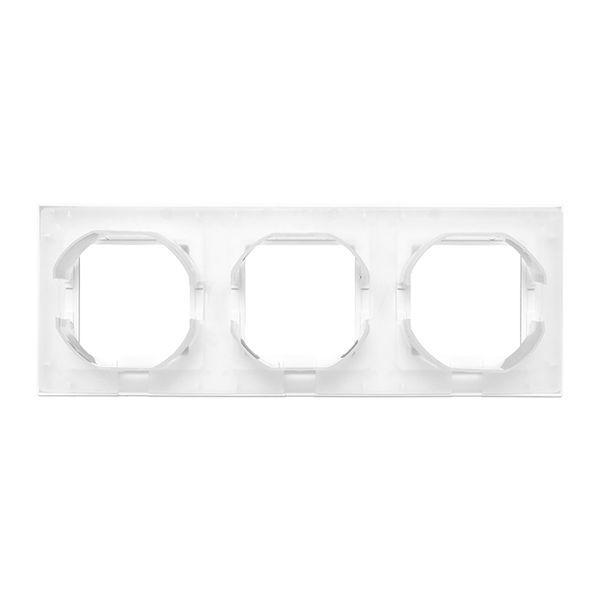 Рамка 3-м Эпика IP44 пластик бел. EKF UP1-FPW-03-44
