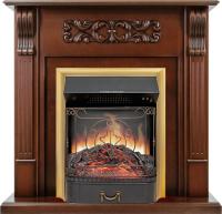 Royal Flame Каминокомплект Venice - Махагон коричневый антик с очагом Majestic FX Brass