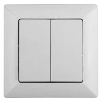 Выключатель 2-кл. СП Solo 4-104-01 10А 250В IP20 бел. Intro Б0053585