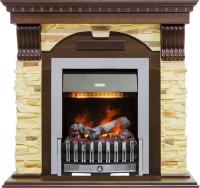 Dimplex Каминокомплект Dublin угловой - Темный дуб / Сланец с очагом Danville Chrome FB2