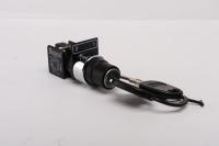 Кнопка нажимная KB с ключом диаметр 22мм 1НО+1НЗ EMAS KB14A2