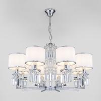 Подвесная люстра Eurosvet 10099/8 хром/хрусталь
