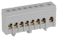 Шина L фаза в изолированном корпусе на DIN-рейку ШНИ-6х9-8-Д сер. NO-224-106 Эра Б0062890