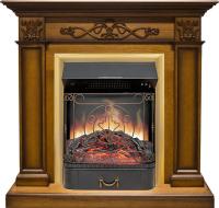 Royal Flame Каминокомплект Verona - Дуб антик с очагом Majestic FX Brass