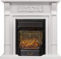 Royal Flame Каминокомплект Venice - Фактурный белый с очагом Majestic FX M Black RC