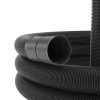 Труба гофрированная двустенная ПНД гибкая дренажная d125мм без фильтра SN6 перфорация 360град. черн. (уп.40м) DKC 140912A