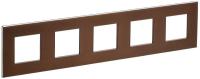 Рамка 5-м SKANDY SK-F35Br металл шоколад IEK SK-M52-M-K30