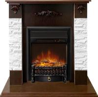 Royal Flame Каминокомплект Hamburg - Сланец белый / Темный орех с очагом Fobos FX M Black RC