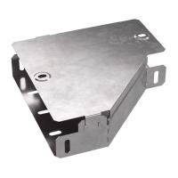 Переходник для лотка левый 200х100х50 с крышкой Стандарт Промрукав PR16.0489