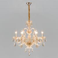 Подвесная люстра Eurosvet 10097/6 золото/тонированный хрусталь Strotskis