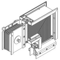 Секция угловая вниз н/уг. 3200А Al 3L+N+PER IP55 тран. IEK LB-3200A4-35-F-LDG