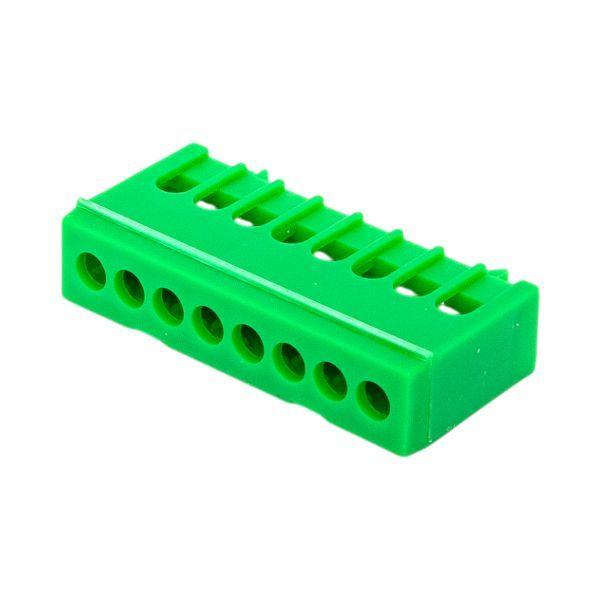 Шина нулевая PE 6х9 8 отверстий зел. изолированный корпус на DIN-рейку латунь розн. стикер PROxima EKF sn0-63-8-ig-r