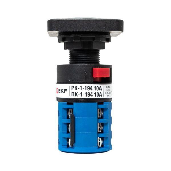 Переключатель кулачковый ПК-1-194 10А с ключом для амперметра PROxima EKF pk-1-194-10