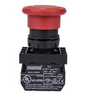 Кнопка-моноблок аварийная (1НО+1НЗ) EMAS MB102E