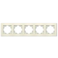 Рамка 5-м Афина универс. сл. кость (ivory) Universal A1042-I