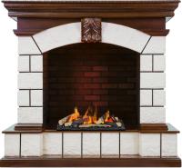 Dimplex Каминокомплект Tower - Темный дуб / Белый с очагом Cassette 600 LNH-INT (с дровами)