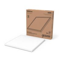 Светильник светодиодный 40Вт 4000К IP40 3800лм 595х595х23мм офисный матов. с равномерной засветкой GAUSS 842161240