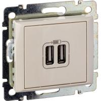 Розетка USB 2-м СП Valena сл. кость IEK 774170